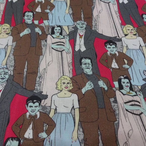 Classic "THE MUNSTERS" Handmade Cotton Pillowcase - Picture 3 of 3